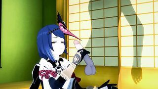 GENSHIN IMPACT Kujou Sara unstoppable sex session (3D HENTAI)