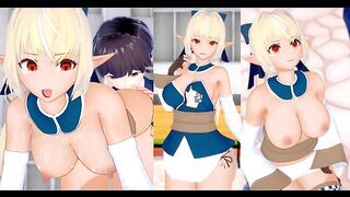 [Hentai Game Koikatsu! ]Have sex with Big tits Vtuber Shiranui Flare.3DCG Erotic Anime Video.