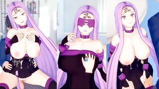 [Hentai Game Koikatsu! ]Have sex with Fate Big tits Medusa.3DCG Erotic Anime Video.