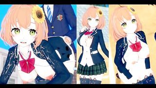 [Hentai Game Koikatsu! ]Have sex with Big tits Vtuber Honma Himawari.3DCG Erotic Anime Video.
