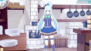 3D/Anime/Hentai. KonoSuba: The Goddess Aqua gets fucked and loves it !!