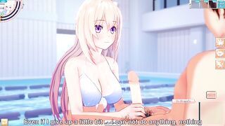 3D/Anime/Hentai: Hottest and most popular girl in school gets Fucked by the pool in her bikini !!!