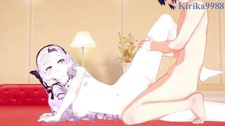 Hyakumantenbara Salome and I have intense sex in the bedroom. - Nijisanji VTuber Hentai