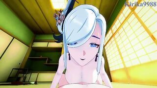 Shenhe and I have intense sex in a Japanese-style room. - Genshin Impact POV Hentai