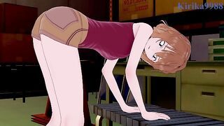 Ai Haibara and I have intense sex in the storage room. - Detective Conan Hentai