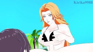 Rangiku Matsumoto and I have intense sex on the beach. - BLEACH Hentai