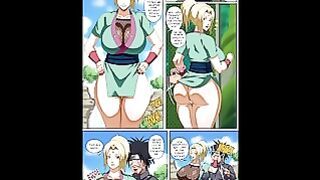 Naruto – Lady Tsunade Becomes The Bitch Of Her Bodyguards – HD