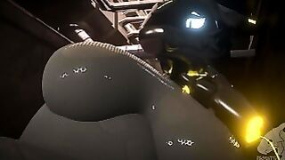 Synth Maintenance 18+ Animated Furry, Synth Short Film Stuck In Vent, POV, Excessive_Cum Protogen ?