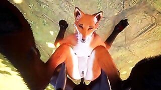 Grab Her By The Tail And Fuck Her In The Ass With BBC Furry Fox Yiff 3D POV Hentai