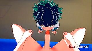 Boku No Hero Academia Yaoi – Midoriya Izuku Deku And Uzumaki Having Sex In The Underground Blowjob, Bareback Creampie