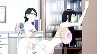 Sarada Uchiha Fucks Hinata Hyuga Naruto