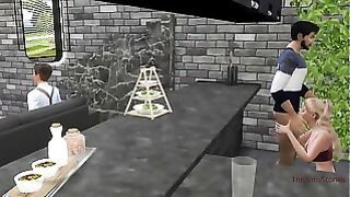 The Sims 4,Kinky Housewife Cheating On Her Husband With His Friend