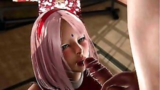 Made Sakura Suck L 3D Hentai Uncensored Naruto