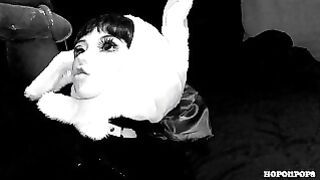Tpe Sex Doll Anime A Night With Nat Bunny Black & White Compilation Blow Job