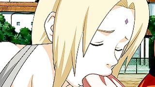 Tsunade Sucks Naruto’s Cock Hentai