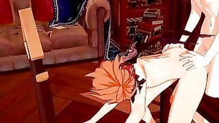 Genshin Impact Yaoi – Zhongli X Tartaglia Blowjob And Fucked – Sissy Crossdress Japanese Asian Manga Anime Game Porn