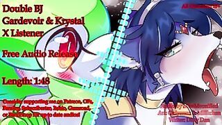 Double Bj Gardevoir X Krystal Fox X Listener Erotic Furry Threesome Audio