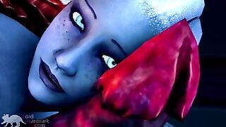 Liara Worships Shadow Brokers Monster Cock For Info Mass Effect