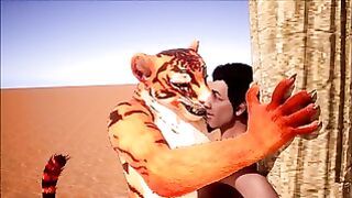 Furry Domination Animation Tiger Suit