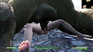 Huge Dick Monsters Fuck Bimbo Blond Compilation Fallout 4 Mods
