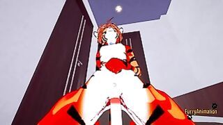 Furry Hentai – POV Tigress Sucks Cock And Gets Fucked By Fox