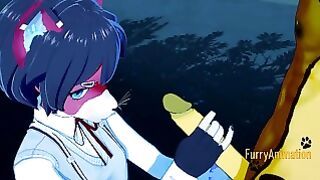 Furry Yaoi – Cat Handjob To Lynx And Cums In His Face