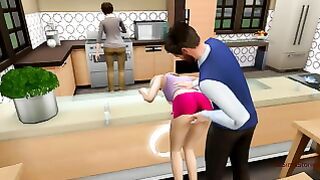 Sims 4, Stepfather Seduced And Fucked His Stepdaughter