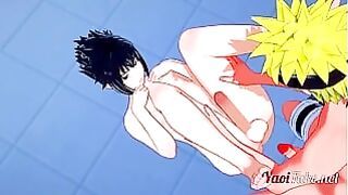 Naruto Yaoi – Sasuke Sucks With Cum In His Mouth And Is Fucked With Creampie By Naruto