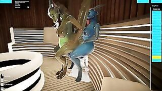 Furry Futa Dragon Hot Sauna Sex Yiffalicious