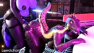 Furry Futa Highwire X Lizard