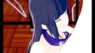 Hinata Sucking Naruto’s Dick Hentai P4