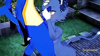 Pokemon Yaoi – Meowth Alola Suck And Is Fucked By Lucario