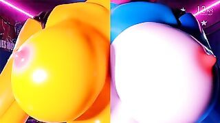 FNAF Bonnie And Chica Compilation 3 Five Nights In Anime 3D 2