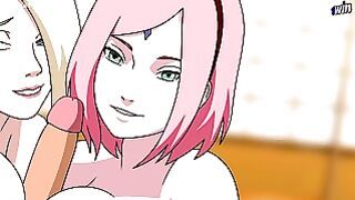 Naruto Anime Hentai Cartoon Compilation Sakura Ino Sarada Boruto Titjob Riding Sex Kunoichi Trainer
