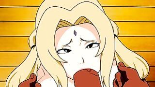 Tsunade Sucks Killer Bee’s Cock Hentai Naruto