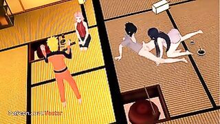 Hinata – Unfaithful, Cheating, Naruto, Japanese 3D Hentai
