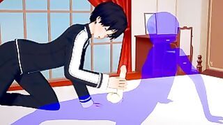 Sword Art Online Yaoi – Kirito Handjob And Anal With Creampie