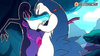 Straight Furry Yiff Animation , Scalie , Monster , Cumshot , Against The Wall