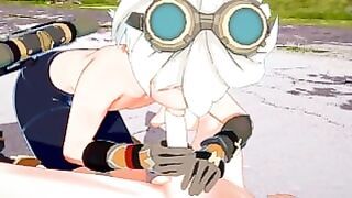 Genshin Impact Yaoi – Razor X Bennett Hardsex With Creampies