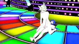 Vocaloid Yaoi – Len X Kaito Boobjob And Fucked In Stage – Sissy Crossdress Japanese Asian Manga Anime Game Porn Gay