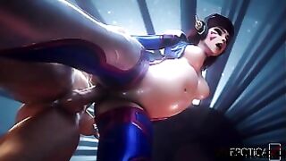 Overwatch Pregnant Hentai 3D Compilation 1