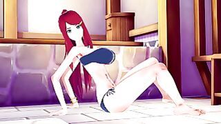 Uzumaki Kushina Takes A Big Load Of Cum On Her Big Tits – Naruto Hentai