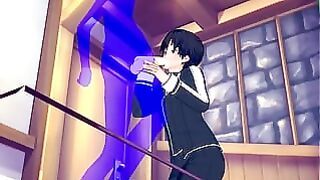 Sword Art Online Yaoi – Kirito Blowjob With Cumshot In His Mouth – Japanese Asian Manga Anime Game Porn Gay