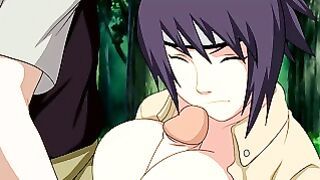Naruto: Anko Use Her Big Tits Hentai