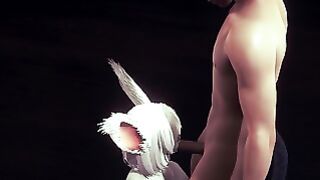 Furry Hentai – Rabbit Lick And Blowjob