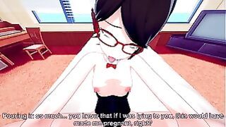 Naruto Shippuden Sarada Pleasures The 7Th Hokage In Baruto’s Room While He Is On A Mission.