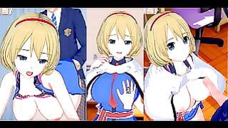 Alice Margatroid Play With Her Breasts