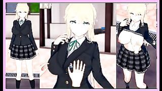 Erotic Game Koikatsu Cute Blonde Returnee Girl Bombshell Jk Margaret Gets Her Tits Rubbed All Over Dcg Erotic