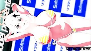 Genshin Baile Furifuri Paimon No Sound MMD