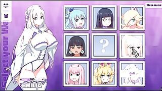 Waifu Hub Pornplay Parody Hentai Game Emilia From Re-Zero Couch Casting – Part2 Naughty Girl Not So Innocent Like To